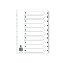 Index 1-10 Board Wht Pk25-1155878