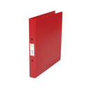 25mm 2RBndr PP A4 Red Pk10-9400067