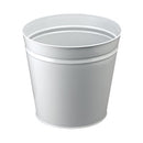 Metal Wste Bin 15l Rnd Gry-1130274