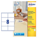 Avery Remov Lbl 8TV White L4745REV-25-4241295
