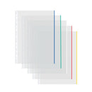 Coloured Edge Punch Pockets A4 PK100-9410410
