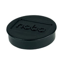 Nobo Whiteboard Magnets 38 Blk Pk10-1161509
