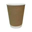 Cup 8oz Kraft Ripple Pk500-1172906