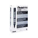 Pentel N50 Bullet Marker Blk Box 12-8350597