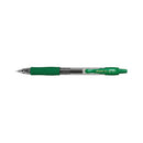 Pilot G-207 Gel Ink Rbl Med Grn Pk12-1000920