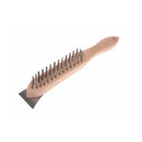 4 Row Wire Scratch Brush With Scraper