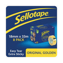 Sellotape Golden Tape 18mmx33mm-0601303