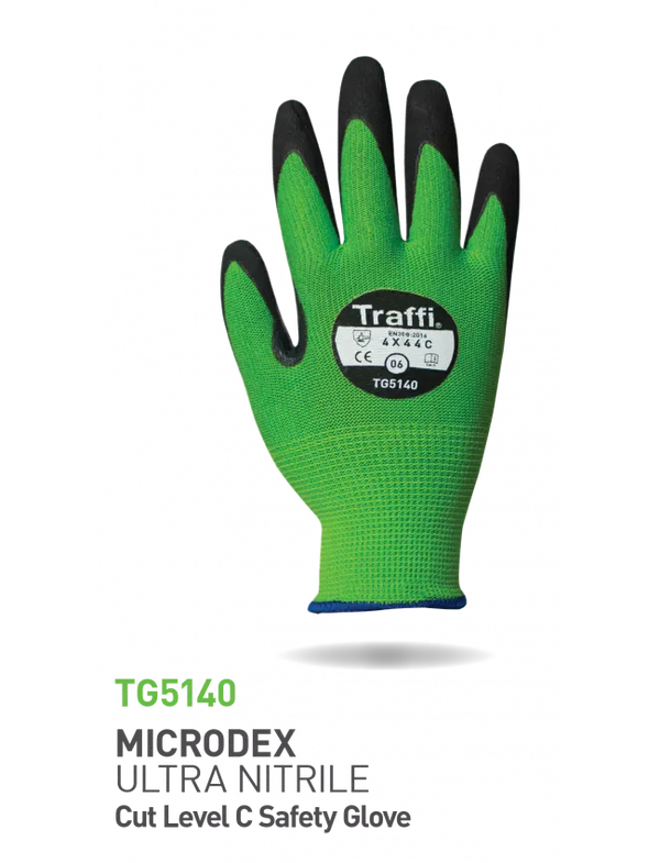 Traffi TG5140 LXT Cut Level C MicroDex Glove