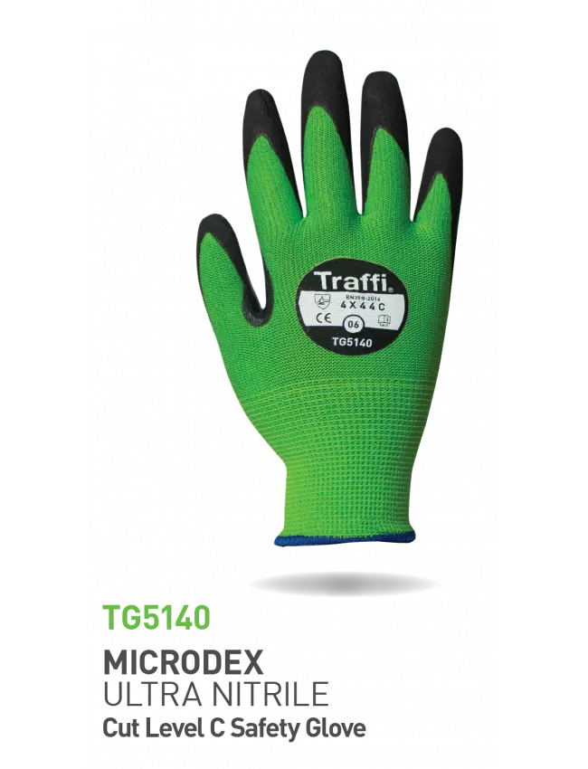 Traffi TG5140 LXT Cut Level C MicroDex Glove