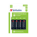 Verbatim AA Rchb Batteries Pk4-1168766