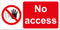 No access Sign 600x300 Correx