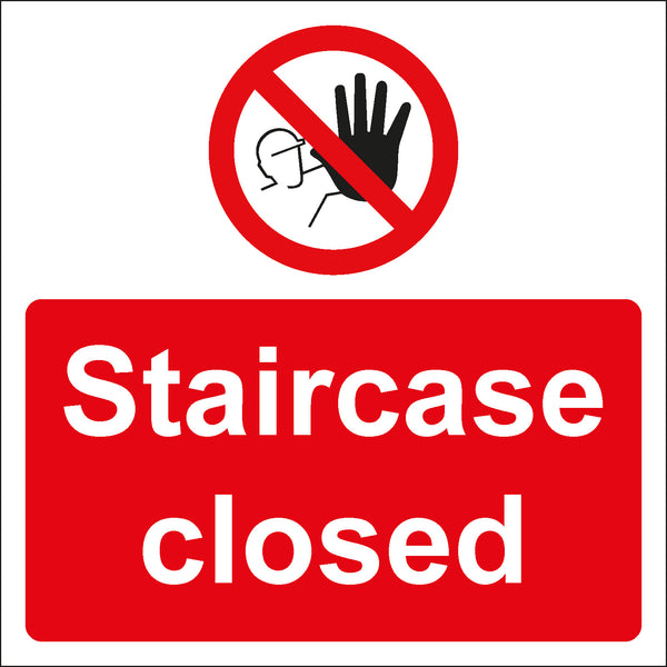 Staircase closed Sign 200x200 Correx