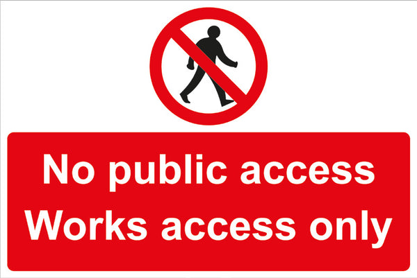 No public access Sign 600x450 Correx