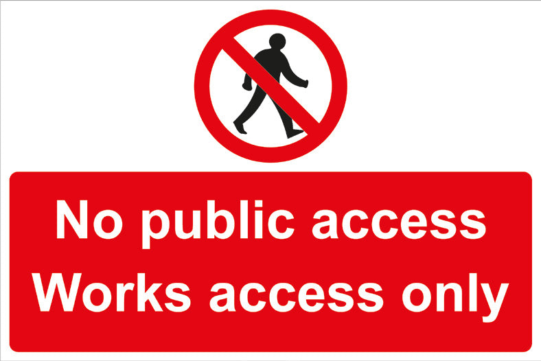 No public access Sign 600x450 Correx