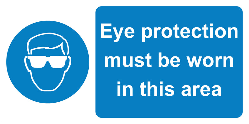 Eye protection Sign 600x300 Correx