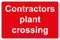 Plant crossing Sign 600x450 Correx