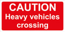 Heavy vehicles Sign 600x300 Correx