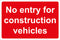 No entry  Sign 600x450 Correx