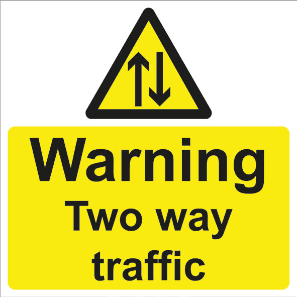 Two way traffic Sign 400x400 Correx