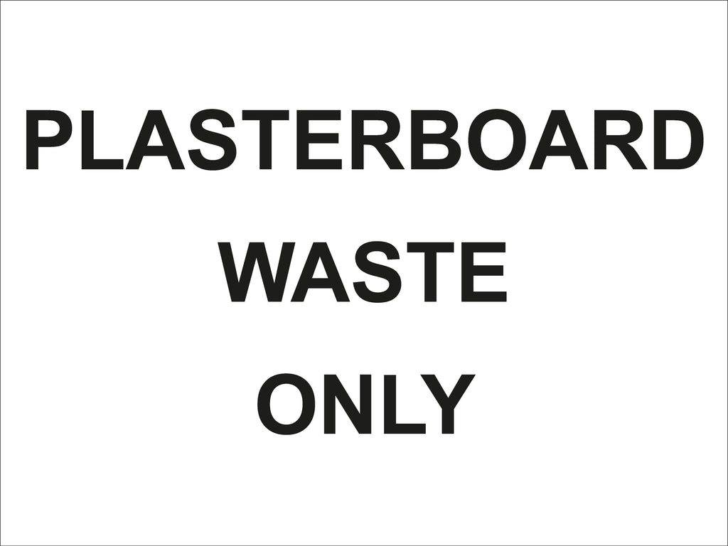 Waste Signs 600 x 450mm - Correx – BAM Site Direct