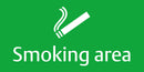 Smoking area Sign 400x200 Correx