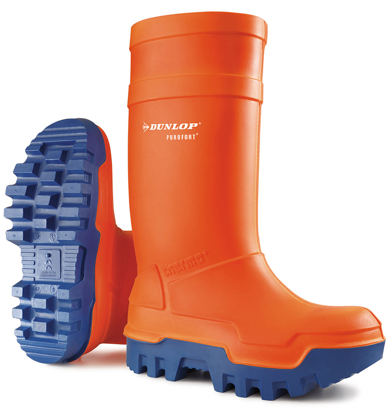 Dunlop Purofort Thermo+ Full Safety Wellington Orange