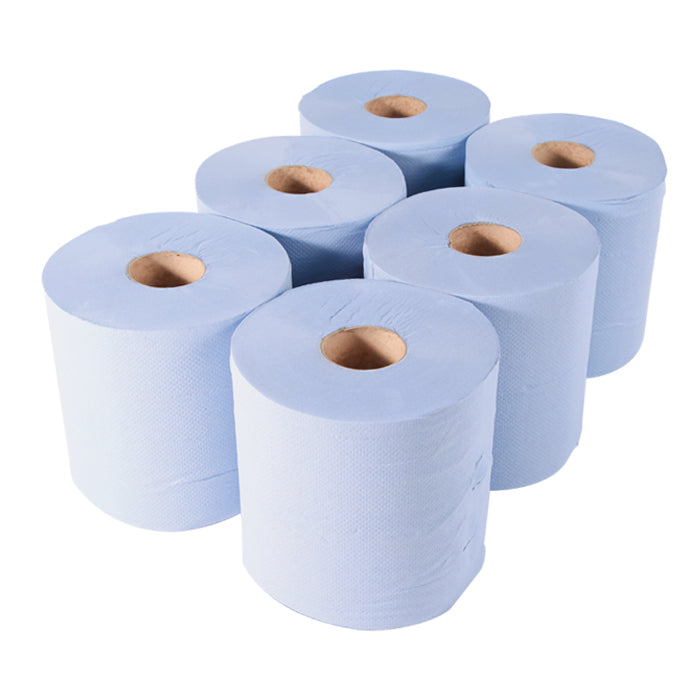 Blue Centrefeed Roll Pack of 6