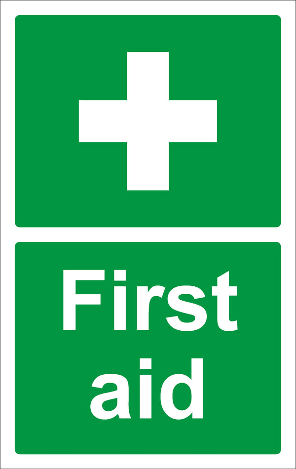 First Aid Sign - First aid sign with logo