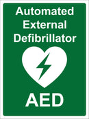 First Aid Sign - Automated External Defibrillator AED