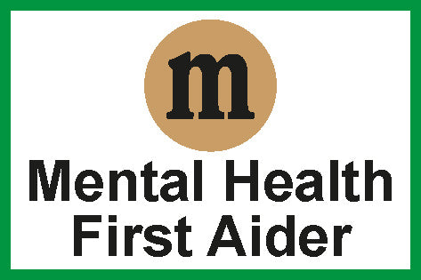 First Aid Sign - Mental Health hard hat sticker