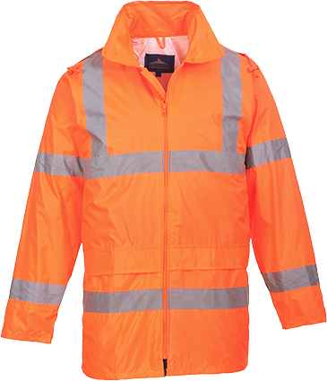 BAM Hi-Vis Rain Jacket Orange