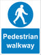 Mandatory Sign - Pedestrian walkway