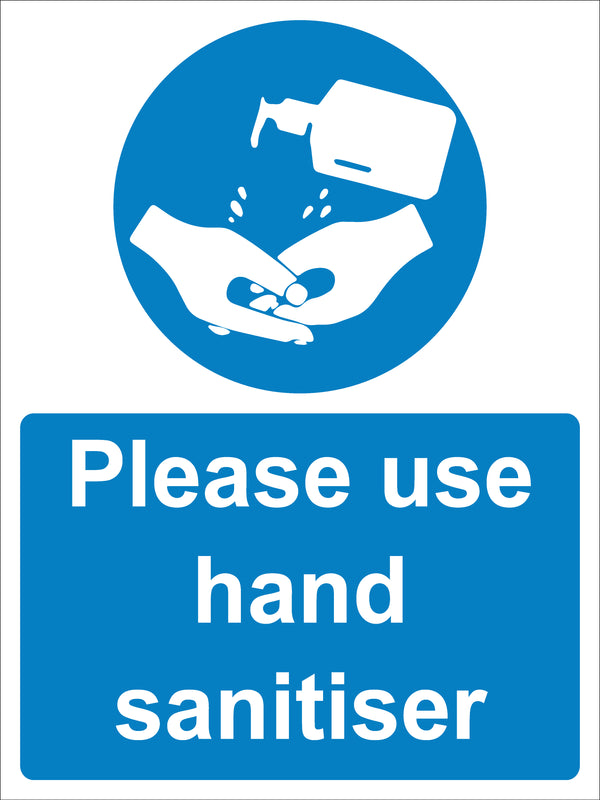 Mandatory Sign - Please use hand sanitiser