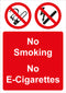 No Smoking Sign - No smoking No E-Cigarettes