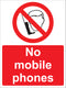 Prohibition Sign - No mobile phones