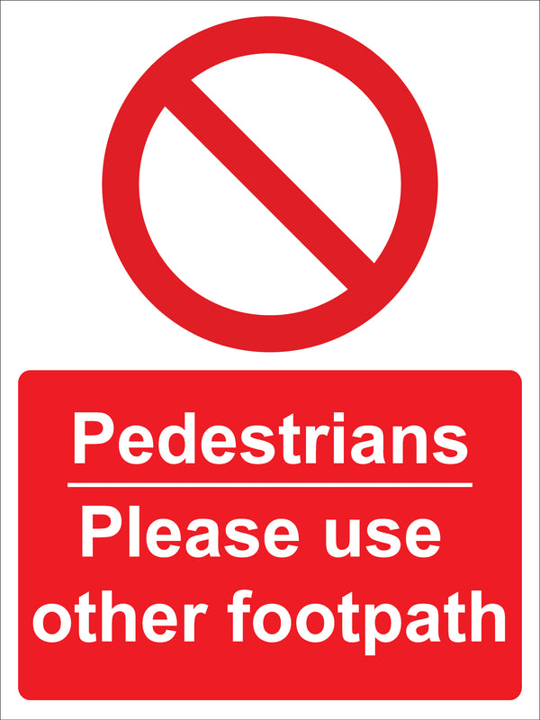 Prohibition Sign - Pedestrians