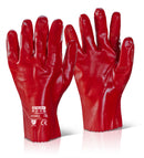 PVC Gauntlet Glove Red 11"