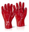 PVC Gauntlet Glove Red 11"