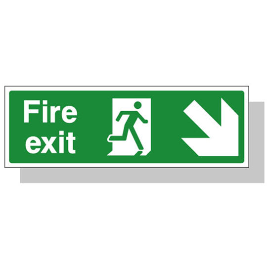 Fire Exit - Down Right Arrow