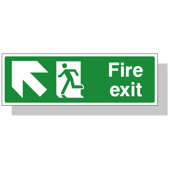 Fire Exit - Up Left Arrow
