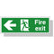 Fire Exit - Left Arrow
