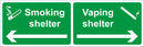 Smoking Sign - Smoking shelter Vaping Shelter