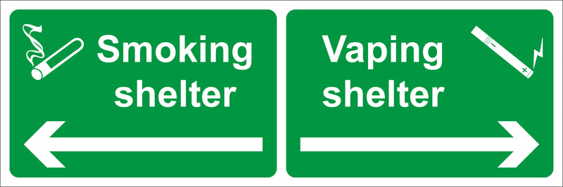 Smoking Sign - Smoking shelter Vaping Shelter