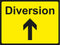 Temporary Sign - Diversion-arrow up