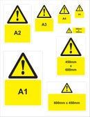 Warning Sign - WARNING Heavy plant & machinery operate on site