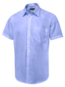 Mens Tailored Fit Short Sleeve Poplin Shirt