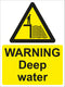 Warning Sign - WARNING Deep water