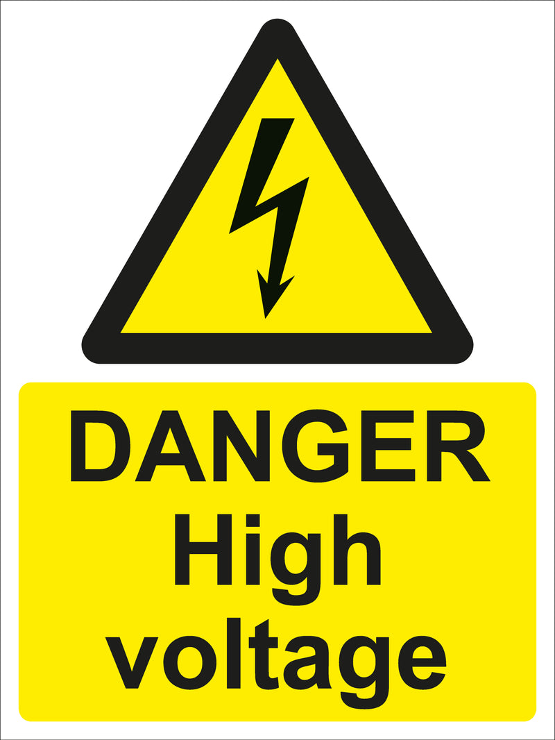 Warning Sign - WARNING High voltage
