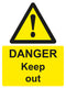 Warning Sign - DANGER Keep out