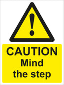 Warning Sign - CAUTION Mind the step
